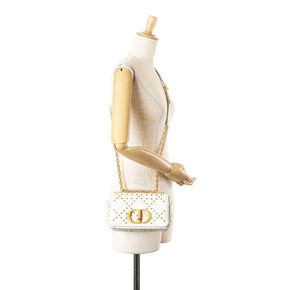 Pre-Loved Dior Mini Calfskin Macrocannage Lucky Star Caro Bag - Picture 12 of 12